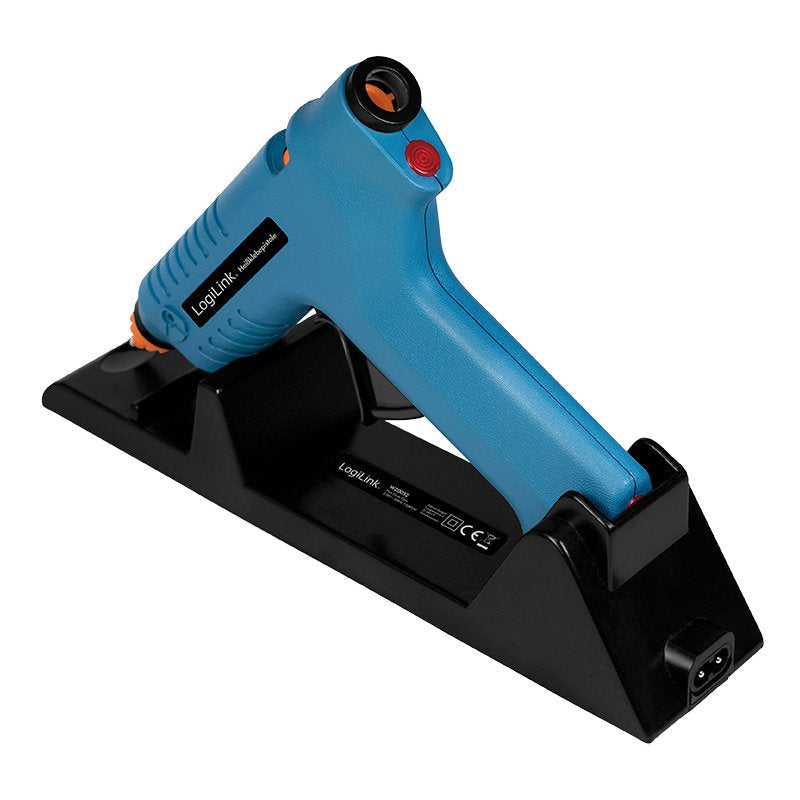 Logilink Wz0052 Pistola Y Lápiz De Silicona Caliente Pistola De Cola Termofusible Azul 80 W