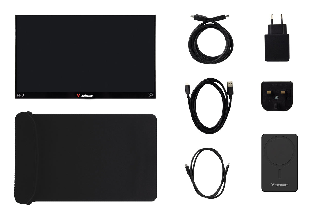 EAN 23942320883 - Verbatim 32088 monitor o TV portátil Monitor portátil Negro 35,6 cm (14") LED 1920 x 1080 Pixeles imagen 3