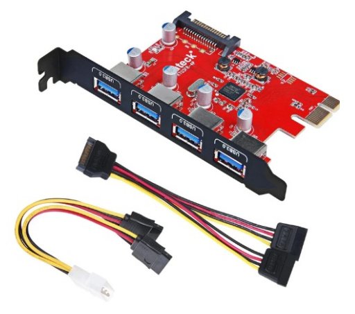 Inateck Ktu3fr-4p Tarjeta Y Adaptador De Interfaz Interno Usb 3.2 Gen 1 (3.1 Gen 1)