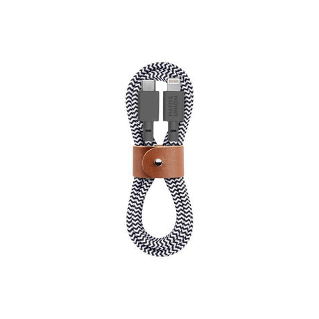 EAN 4895200429777 - Native Union BELT-KV-CL-ZEB-2 cable de conector Lightning 1,2 m Negro, Blanco imagen 1