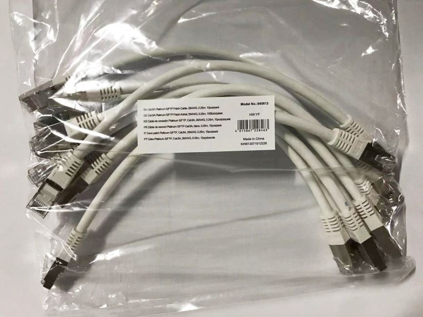 EAN 4015867228463 - Equip 645613 cable de red Blanco 0,25 m Cat6a S/FTP (S-STP) imagen 3