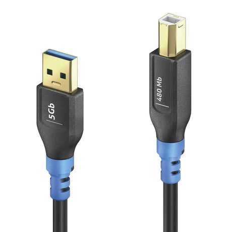 EAN 4251364742686 - PureLink FI-U200-003 cable USB USB 2.0 0,3 m USB A USB B Negro, Azul imagen 1