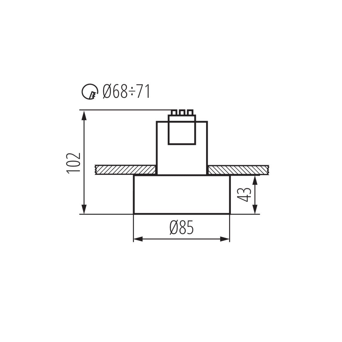 Kanlux 27579 Riti Plafón Gu10 Par Blanco Mate
