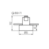 Kanlux 27579 Riti Plafón Gu10 Par Blanco Mate