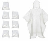 Relaxdays Unisex Einweg-Regenponcho Transparente Einheitsgrösse 10 Unidades