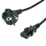 Value Netzcable Gerade Iec-Buchse Schwarz 1,8m