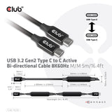 EAN 8719214471699 - CLUB3D CAC-1535 cable USB USB 3.2 Gen 2 (3.1 Gen 2) 5 m USB C Negro imagen 4