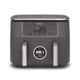 EAN 0622356322690 - Ninja DZ300EU freidora Doble 7,6 L Independiente 2470 W Freidora de aire caliente Gris imagen 8