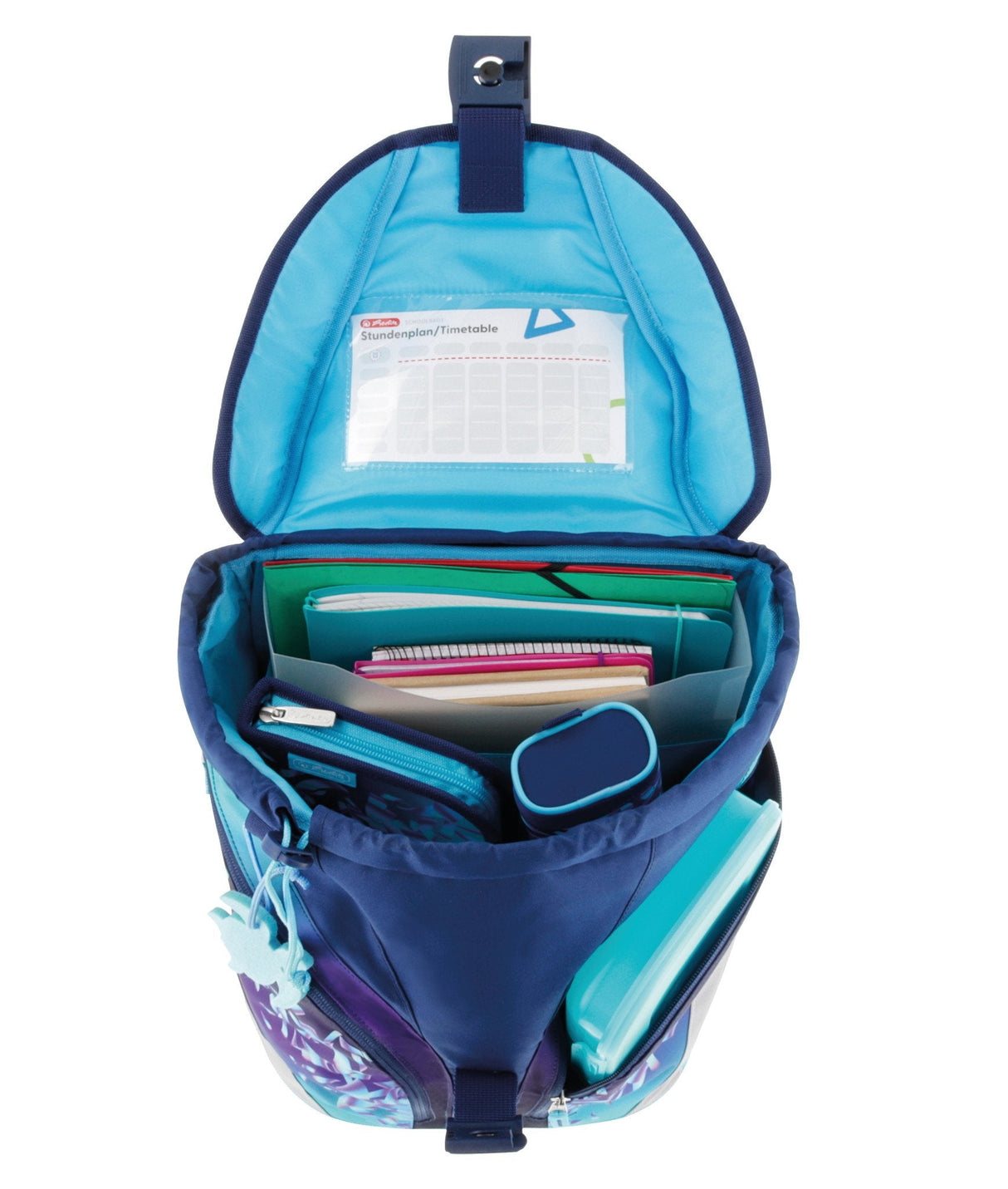 EAN 4008110370651 - Herlitz SoftLight Plus Greenline Blue Ice juego de mochila escolar Chica Poliéster Azul, Marina imagen 6