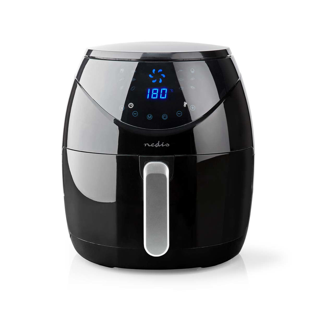 Nedis Freidora De Aire Caliente  4.6 L  Minutero: 60 Min  Digital  Negro