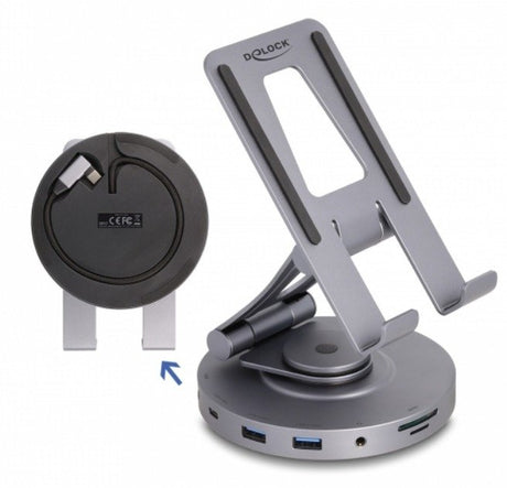 EAN 4043619880171 - DeLOCK 88017 base para portátil y replicador de puertos Alámbrico USB 3.2 Gen 1 (3.1 Gen 1) Type-A + Type imagen 1