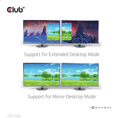 EAN 8719214472979 - CLUB3D CSV-1558 divisor de video USB Tipo C 2x HDMI imagen 4