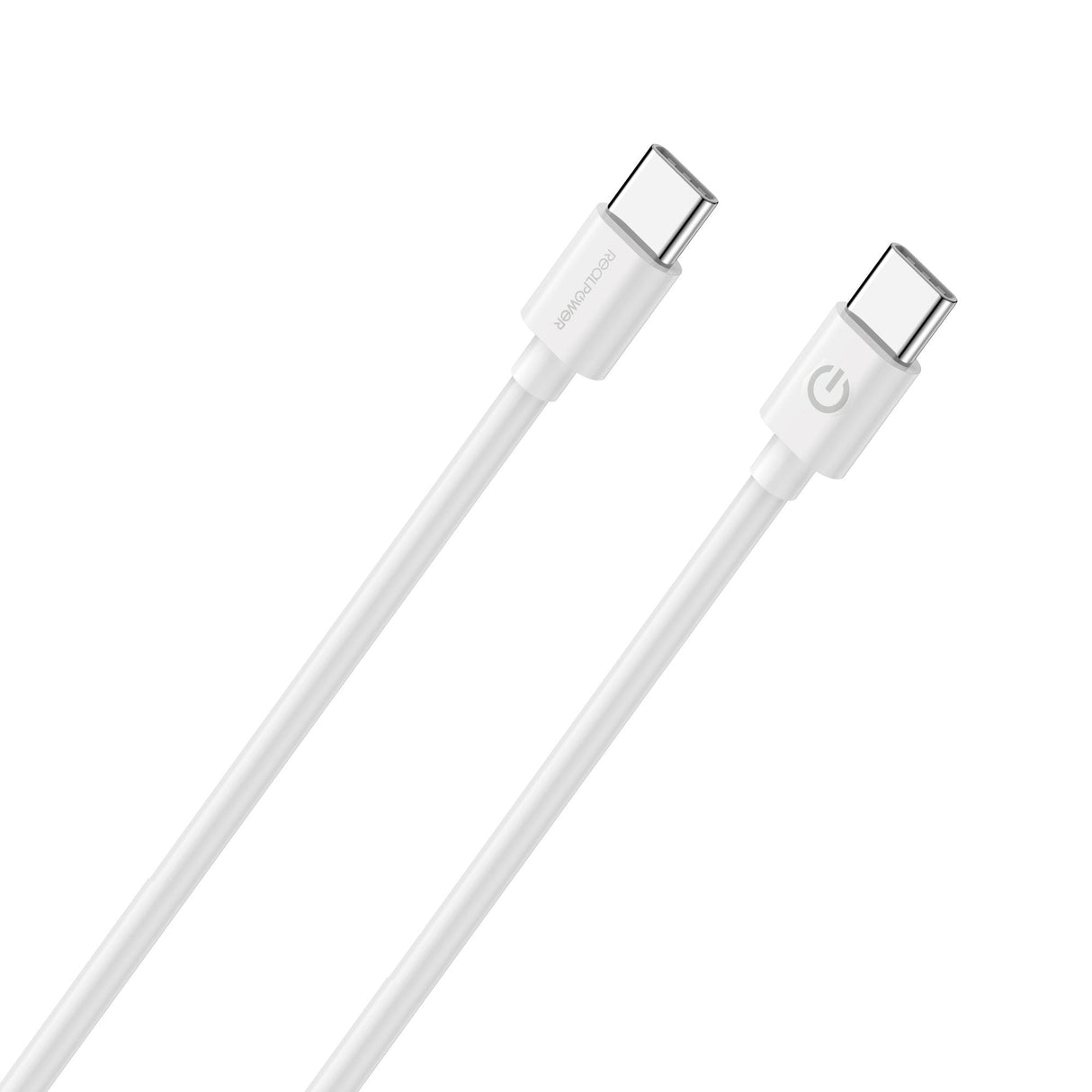 Cable De Carga/Datos Realpower Usb-C A Usb-C 1m Blanco