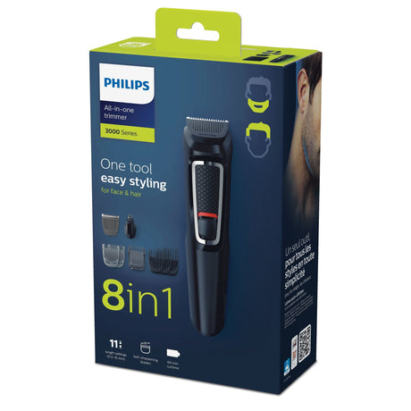 EAN 8710103786306 - Philips MULTIGROOM Series 3000 MG3730/15 cortadora de pelo y maquinilla Negro Níquel-metal hidruro (NiMH) imagen 2