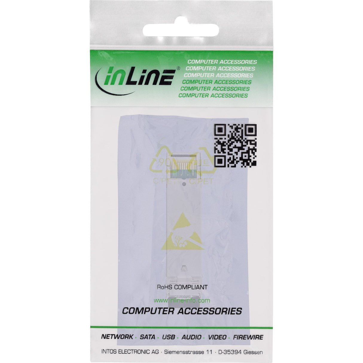 Inline® Sfp Module Lwl 1310nm Singlemode With Lc Sockets, 15km, 2.5gb/S