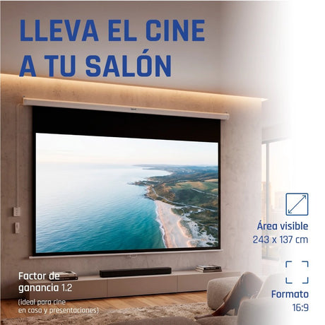 EAN 8435364307779 - iggual PSIES243 pantalla de proyección 2,79 m (110") imagen 3