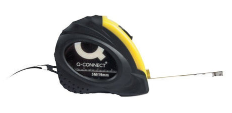 EAN 5705831042643 - Q-CONNECT KF04264 cinta métrica 5 m Caucho Negro, Amarillo imagen 1
