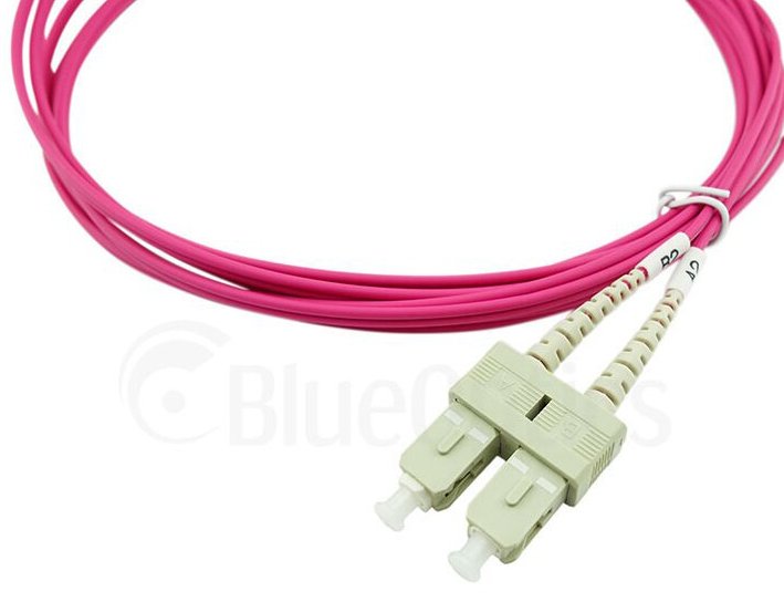 Blueoptics Lwl Patchkabel Sc / Sc Mm Om4 Magenta 7,5m