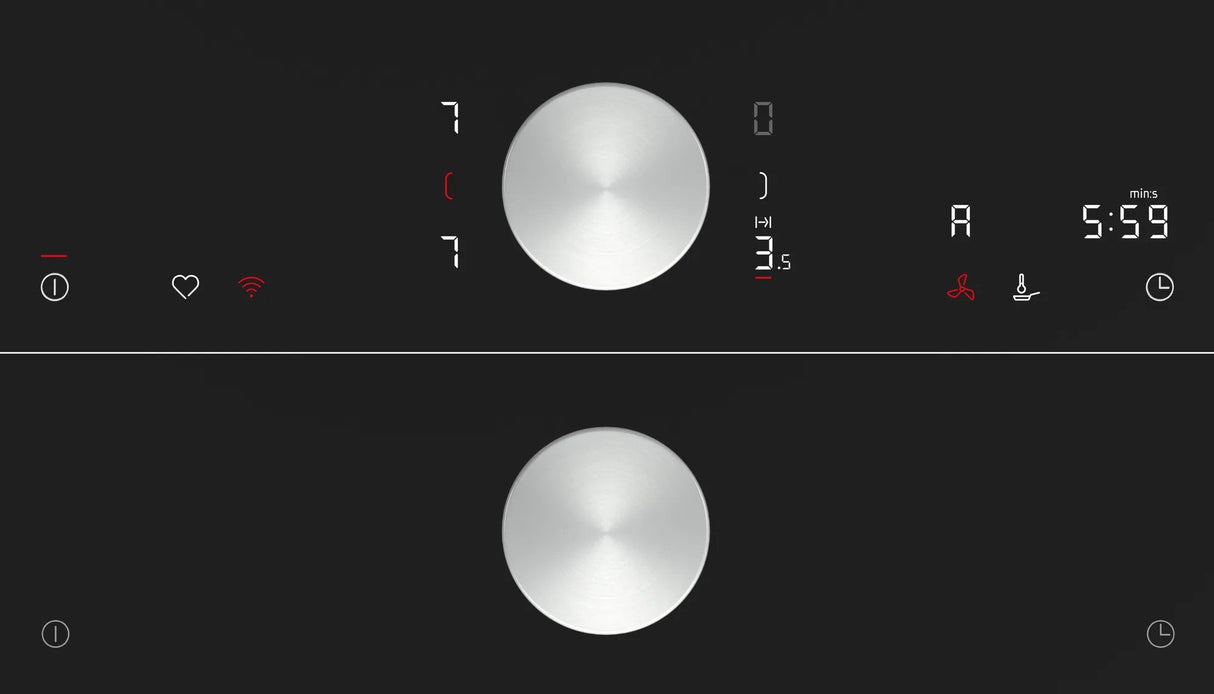 Neff V68ttx4l0 N 90, Placa De Cocina Independiente Negra/Acero Inoxidable, 80 Cm, Con Campana Extractora Integrada V68ttx4l0