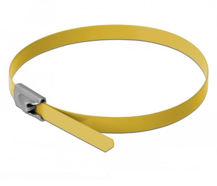 Delock Bridas De Acero Inoxidable L 500 X B 4,6 Mm Amarillo 10 Piezas