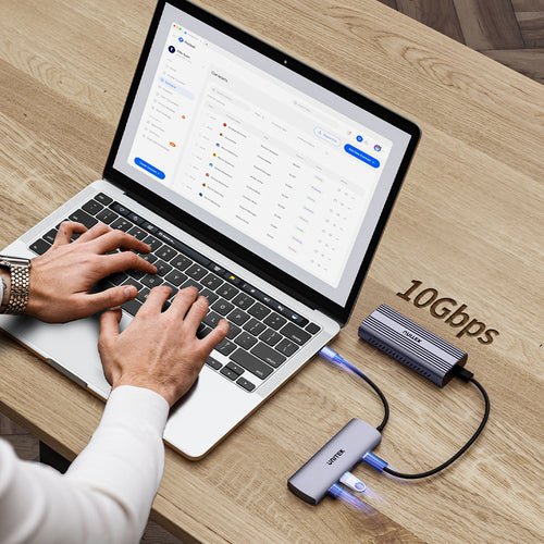 Unitek 4w1 Usb-C 10 Gbps  2x Usb-A  2x Usb-C