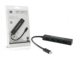 Conceptronic Hub Usb Tipo-C A 4 Puertos Usb 3.1 Negro