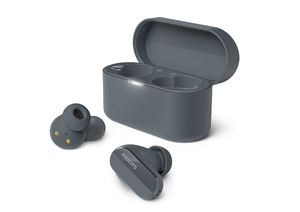 Auricular Botón Philips Tat3508bk/00 Negro Bluetooth Noise Cancelling Ipx4