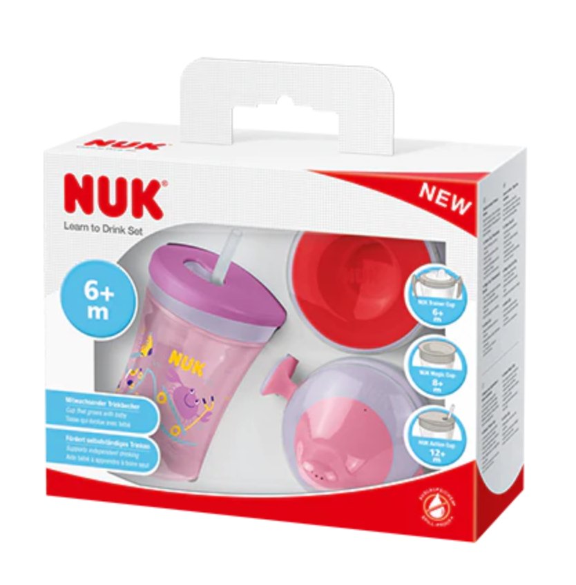 Nuk 10255637 Tazón Rosa Bebidas Refrescantes