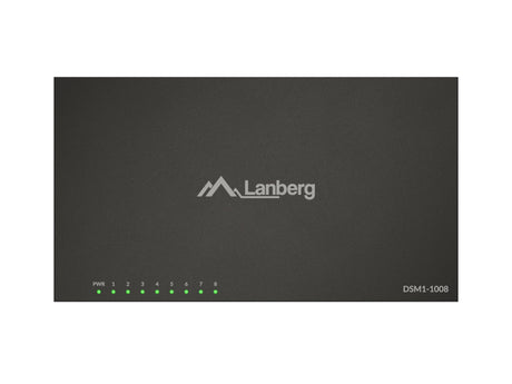EAN 5901969447767 - Lanberg DSM1-1008 switch No administrado Gigabit Ethernet (10/100/1000) Escritorio Negro imagen 4