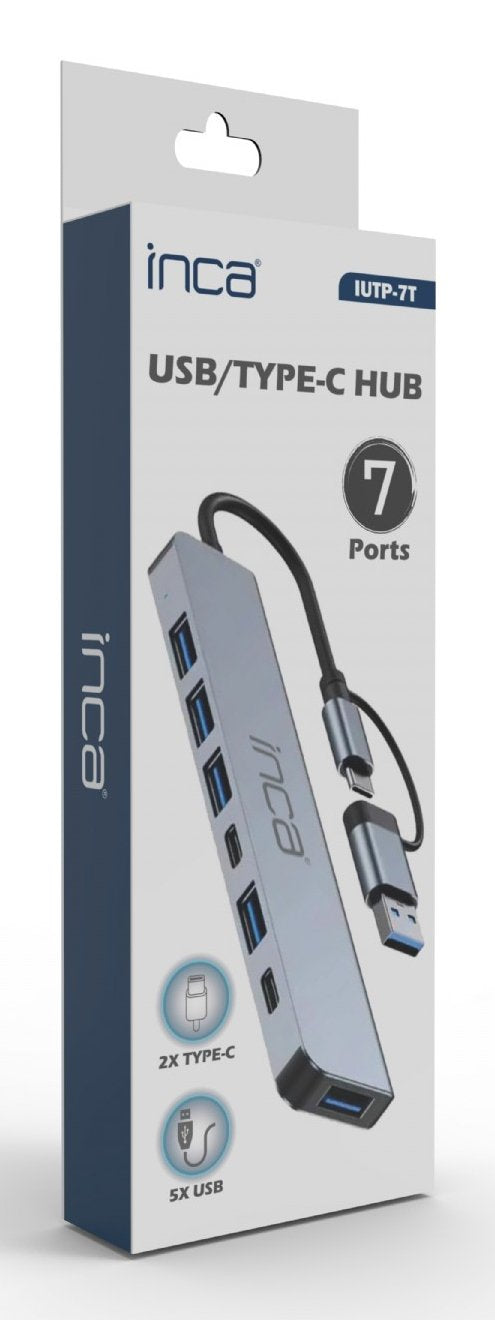 Inca Adaptador Iutp-7t Usb C A 5gbit S