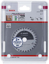 Bosch 2 608 837 752 Hoja De Sierra Circular 85x15 T30
