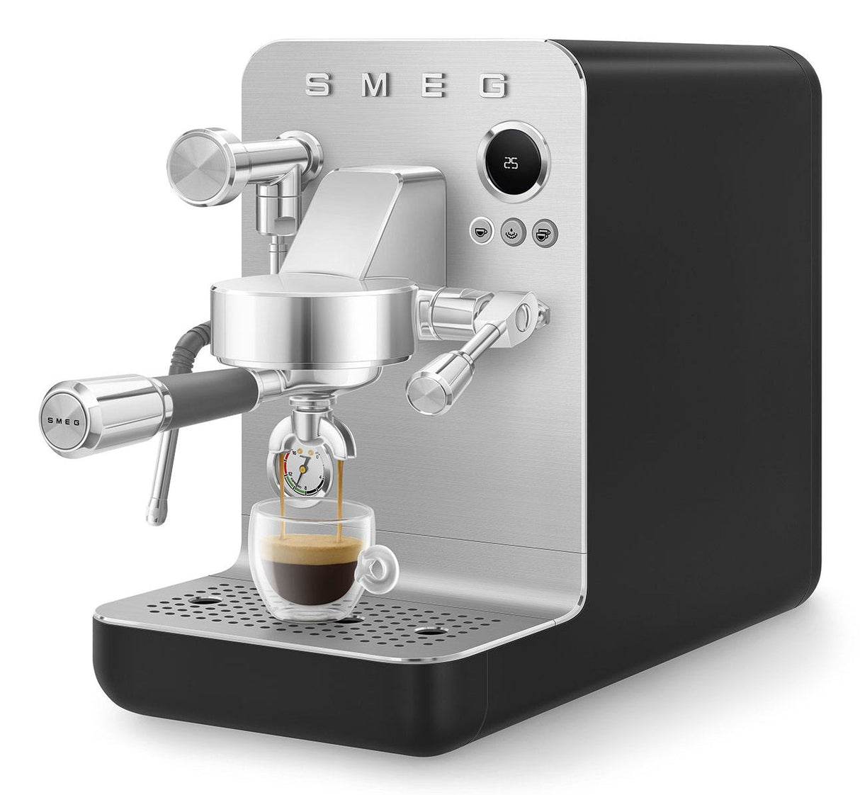 Cafetera Smeg Espresso Colección Negra Emc02blmeu