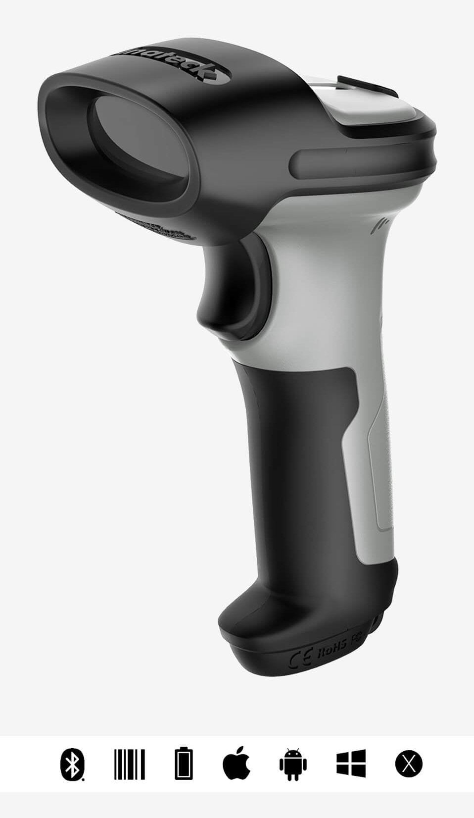 EAN 6957599324991 - Inateck BCST-70 Lector de códigos de barras portátil 1D Laser Negro, Gris imagen 1