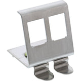 Montaje Keystone Inline Para Carril Din, 2 Puertos, Metal
