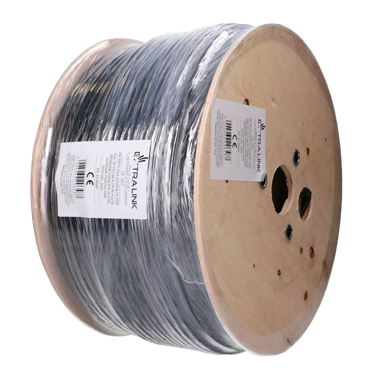 Extralink Cat6a Ftp (F Utp) Innen  Netzwerkcable Twisted Pair  305m, Mit Gel