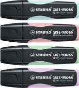 Stabilo Green Boss Marcador 4 Pieza(S) Punta De Cincel Verde, Menta, Rosa, Violeta