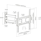 Soporte De Pared Inline Para Pantalla 81-140 Cm 32-55" Máx. 50 Kg