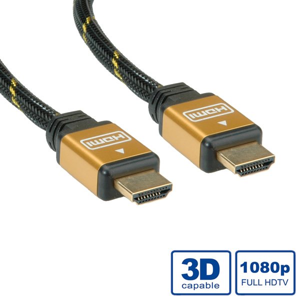 Roline Gold Hdmi High Speed Cable Mit Ethernet, 7,5 M