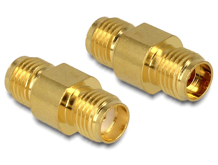 EAN 4043619884780 - DeLOCK 88478 cambiador de género para cable SMA Oro imagen 1