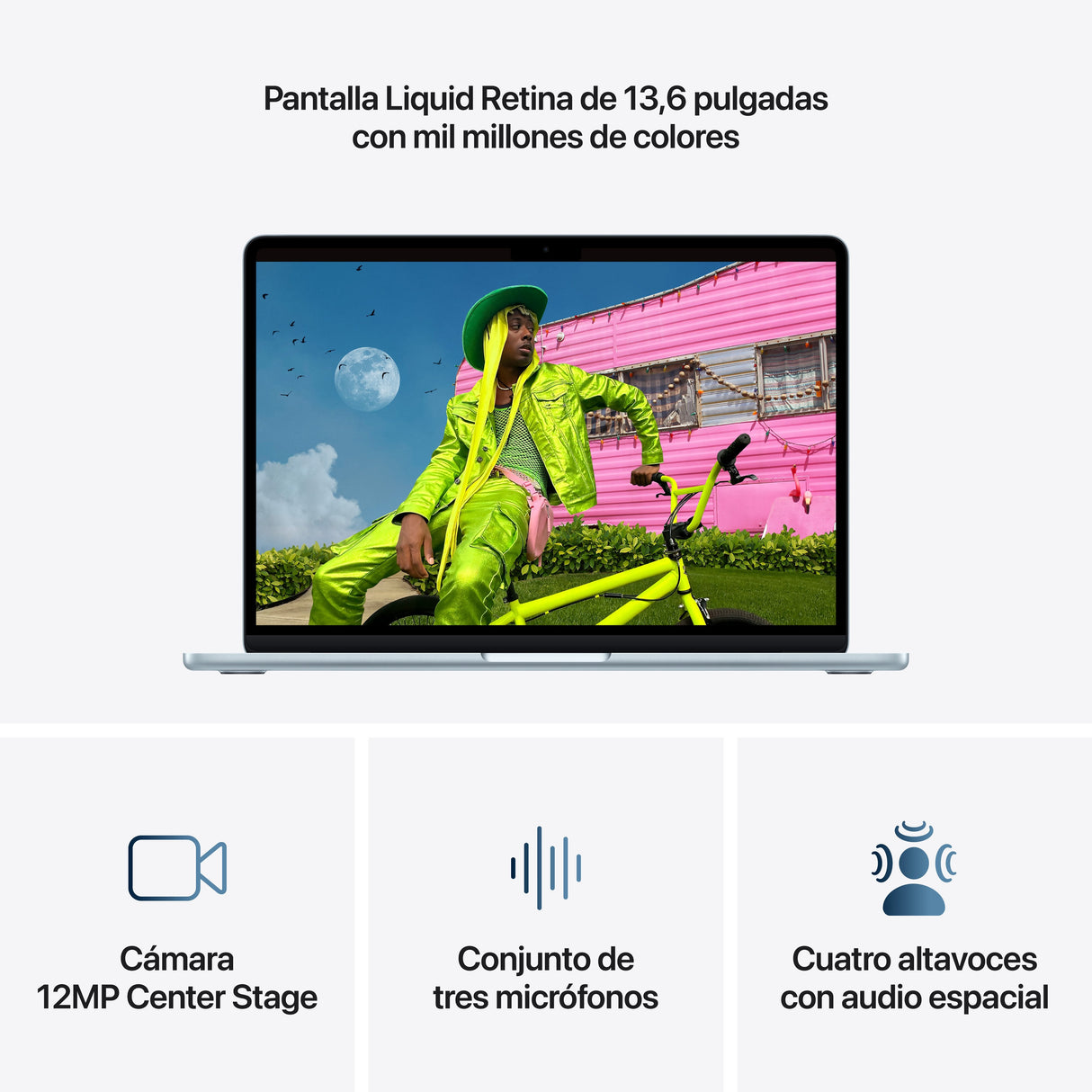 Apple Macbook Air 13,6' M5 10-Core Cpu 16gb 512gb Ssd 8-Core Gpu Azul