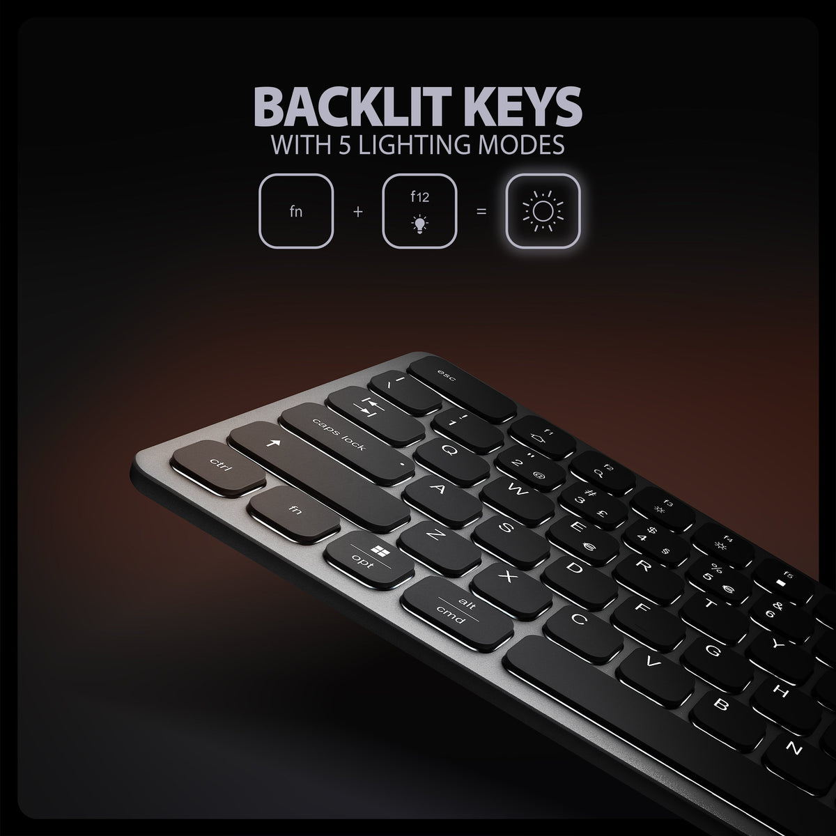 Teclado C/ Hub Axagon Hmc-Kb Keyboard Usb-C 5gbps, Microsd/