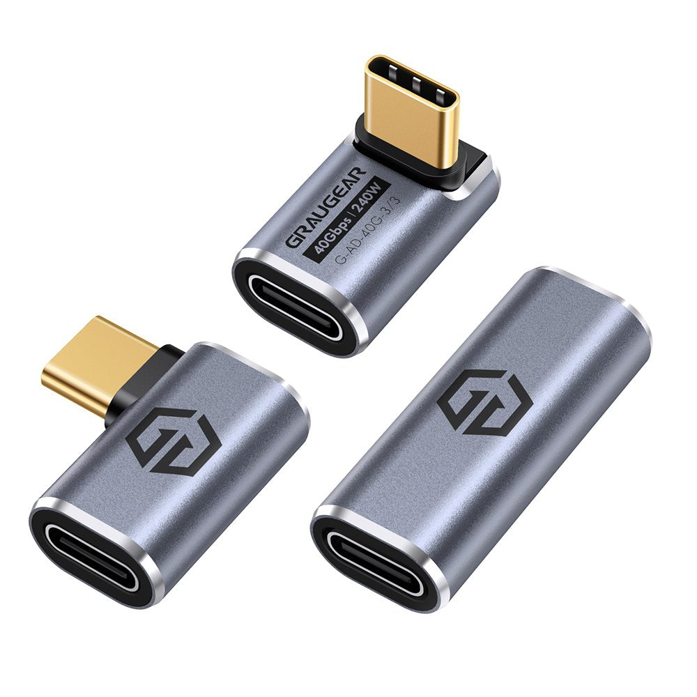 Grisgear 40gbps Usb-C Adaptador Aluminium 3er Pack