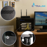 Extralink Lite 4u 10" 280x310 Wall-Mounted Rackmount Cabinet Black