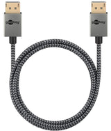 Cable Goobay 77444 Displayport 1 M Negro, Plata
