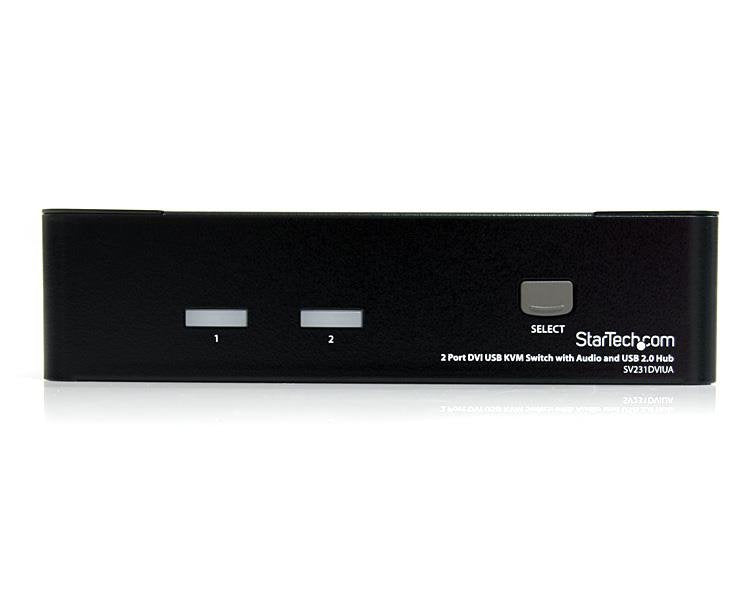 Kvm Startech 2 Puertos Dvi Dualhead Audio Usb 2.0