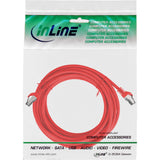 Cable De Red Inline S/Ftp Pimf Cat.8.1 Libre De Halógenos 2000mhz Rojo 15m