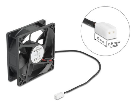 EAN 4043619672905 - DeLOCK 67290 sistema de refrigeración para ordenador Carcasa del ordenador Ventilador 8 cm Negro 1 pieza( imagen 3
