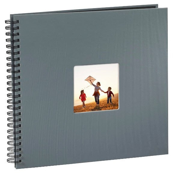 Hama  Fine Art  Spiral Grey 36x32 50 Black Pages     94874
