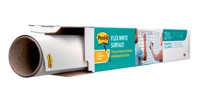 Superficie Adhesiva De Borrado En Seco 0,609x0,914m Super Sticky Flex Write Rollo Fws3x2 Post-It 7100197625