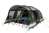 Tienda Túnel Familiar High Peak Garda 5.0 Gris/Verde 11823